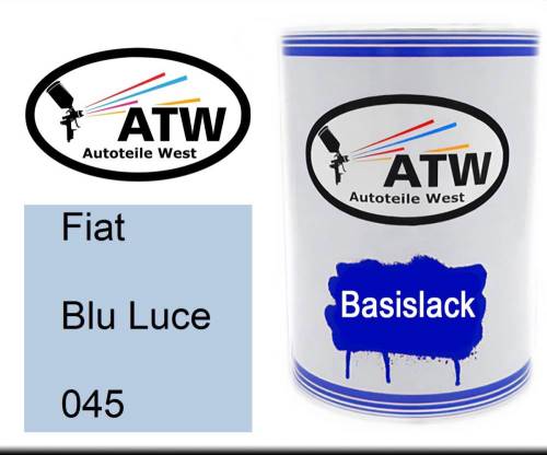 Fiat, Blu Luce, 045: 500ml Lackdose, von ATW Autoteile West.